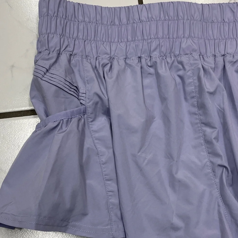 FP Movement by Free People Get Your Flirt On Purple Athletic Shorts Size Medium - Picture 12 of 17
